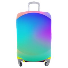 Circle Colorful Rainbow Spectrum Button Gradient Luggage Cover (medium)