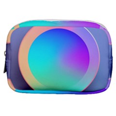 Circle Colorful Rainbow Spectrum Button Gradient Make Up Pouch (small) by Maspions