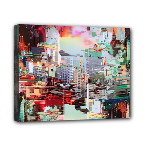 Digital Computer Technology Office Information Modern Media Web Connection Art Creatively Colorful C Canvas 10  X 8  (stretched)