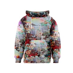 Digital Computer Technology Office Information Modern Media Web Connection Art Creatively Colorful C Kids  Pullover Hoodie