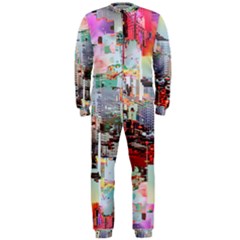 Digital Computer Technology Office Information Modern Media Web Connection Art Creatively Colorful C Onepiece Jumpsuit (men)