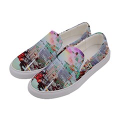 Digital Computer Technology Office Information Modern Media Web Connection Art Creatively Colorful C Women s Canvas Slip Ons by Maspions