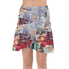 Digital Computer Technology Office Information Modern Media Web Connection Art Creatively Colorful C Wrap Front Skirt