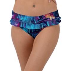 Digital Art Artwork Illustration Vector Buiding City Frill Bikini Bottoms