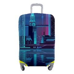 Digital Art Artwork Illustration Vector Buiding City Luggage Cover (Small)