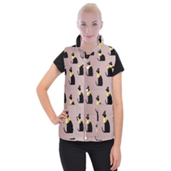 Cat Egyptian Ancient Statue Egypt Culture Animals Women s Button Up Vest by Maspions