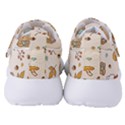 Bear Cartoon Background Pattern Seamless Animal Women s Velcro Strap Shoes View4