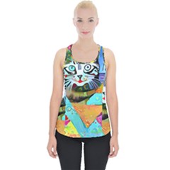 Kitten Cat Pet Animal Adorable Fluffy Cute Kitty Piece Up Tank Top