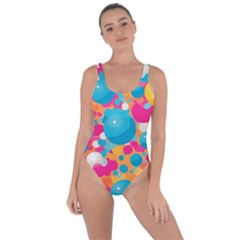 Circles Art Seamless Repeat Bright Colors Colorful Bring Sexy Back Swimsuit by Maspions