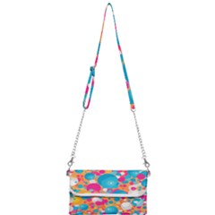 Circles Art Seamless Repeat Bright Colors Colorful Mini Crossbody Handbag