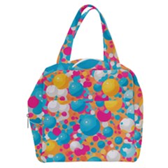 Circles Art Seamless Repeat Bright Colors Colorful Boxy Hand Bag