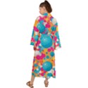 Circles Art Seamless Repeat Bright Colors Colorful Maxi Kimono View2