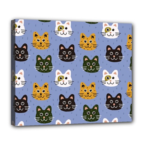 Cat Cat Background Animals Little Cat Pets Kittens Deluxe Canvas 24  x 20  (Stretched)