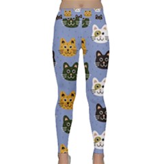 Cat Cat Background Animals Little Cat Pets Kittens Classic Yoga Leggings