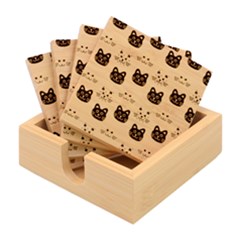 Cat Cat Background Animals Little Cat Pets Kittens Bamboo Coaster Set