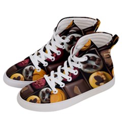 Chocolate Candy Candy Box Gift Cashier Decoration Chocolatier Art Handmade Food Cooking Women s Hi-Top Skate Sneakers