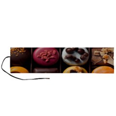 Chocolate Candy Candy Box Gift Cashier Decoration Chocolatier Art Handmade Food Cooking Roll Up Canvas Pencil Holder (L)