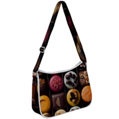 Chocolate Candy Candy Box Gift Cashier Decoration Chocolatier Art Handmade Food Cooking Zip Up Shoulder Bag