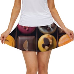 Chocolate Candy Candy Box Gift Cashier Decoration Chocolatier Art Handmade Food Cooking Women s Skort