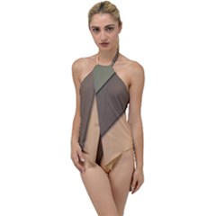 Abstract Texture, Retro Backgrounds Go with the Flow One Piece Swimsuit