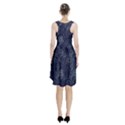 Blue Paisley Texture, Blue Paisley Ornament Racerback Midi Dress View2