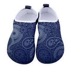 Blue Paisley Texture, Blue Paisley Ornament Men s Sock-style Water Shoes by nateshop