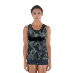 Camouflage, Pattern, Abstract, Background, Texture, Army Sport Tank Top  by nateshop