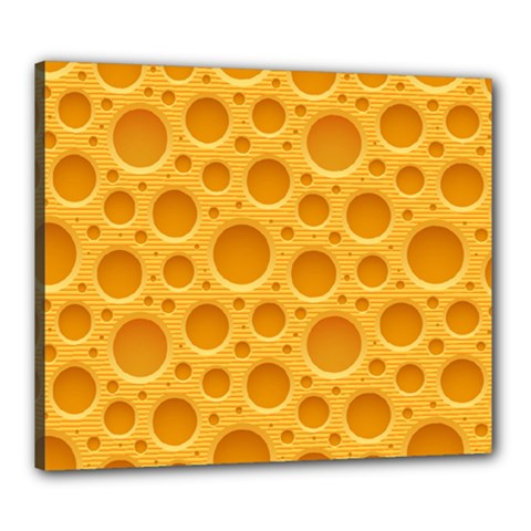 Cheese Texture Food Textures Canvas 24  X 20  (stretched) by nateshop