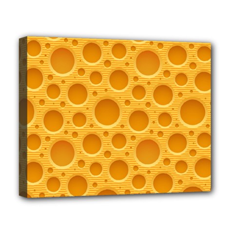 Cheese Texture Food Textures Deluxe Canvas 20  X 16  (stretched) by nateshop