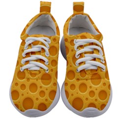 Cheese Texture Food Textures Kids Athletic Shoes by nateshop