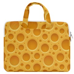 Cheese Texture Food Textures Macbook Pro 13  Double Pocket Laptop Bag by nateshop