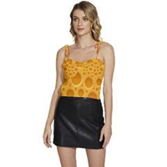Cheese Texture Food Textures Flowy Camisole Tie Up Top by nateshop