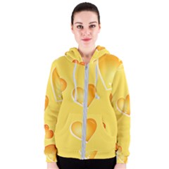 Cheese Texture, Macro, Food Textures, Slices Of Cheese Women s Zipper Hoodie