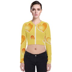 Cheese Texture, Macro, Food Textures, Slices Of Cheese Long Sleeve Zip Up Bomber Jacket