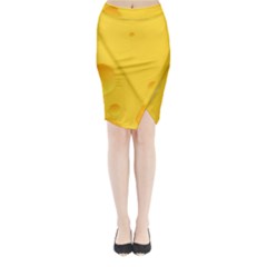 Cheese Texture, Yellow Backgronds, Food Textures, Slices Of Cheese Midi Wrap Pencil Skirt