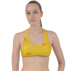 Cheese Texture, Yellow Backgronds, Food Textures, Slices Of Cheese Criss Cross Racerback Sports Bra by nateshop
