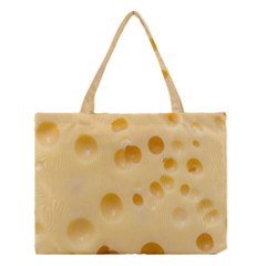 Cheese Texture, Yellow Cheese Background Medium Tote Bag by nateshop