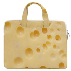 Cheese Texture, Yellow Cheese Background Macbook Pro 15  Double Pocket Laptop Bag  by nateshop