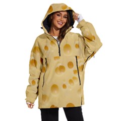 Cheese Texture, Yellow Cheese Background Women s Ski And Snowboard Waterproof Breathable Jacket