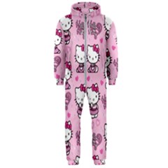 Cute Hello Kitty Collage, Cute Hello Kitty Hooded Jumpsuit (men) by nateshop