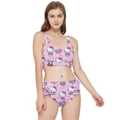 Cute Hello Kitty Collage, Cute Hello Kitty Frilly Bikini Set