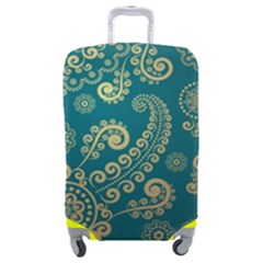 European Pattern, Blue, Desenho, Retro, Style Luggage Cover (medium) by nateshop