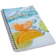 Fruits, Fruit, Lemon, Lime, Mandarin, Water, Orange 5 5  X 8 5  Notebook by nateshop