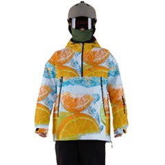 Fruits, Fruit, Lemon, Lime, Mandarin, Water, Orange Men s Ski And Snowboard Waterproof Breathable Jacket by nateshop