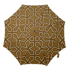 Gold Pattern Texture, Seamless Texture Hook Handle Umbrellas (large) by nateshop