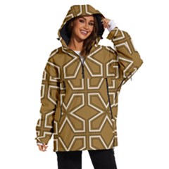 Gold Pattern Texture, Seamless Texture Women s Ski And Snowboard Waterproof Breathable Jacket