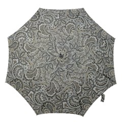 Gray Paisley Texture, Paisley Hook Handle Umbrellas (small)