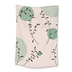 Plants Pattern Design Branches Branch Leaves Botanical Boho Bohemian Texture Drawing Circles Nature Small Tapestry