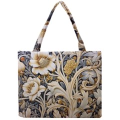 Flower Floral Pattern Floral Digital Spring Flora Botanical Blossom Bloom Vintage Mini Tote Bag