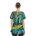 Trees Forest Mystical Forest Nature Junk Journal Landscape Nature Skirt Hem Sports Top View2